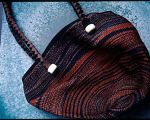 sisal ikat handbag