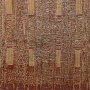 Rug, woven leather and millet stalks, Mauritania